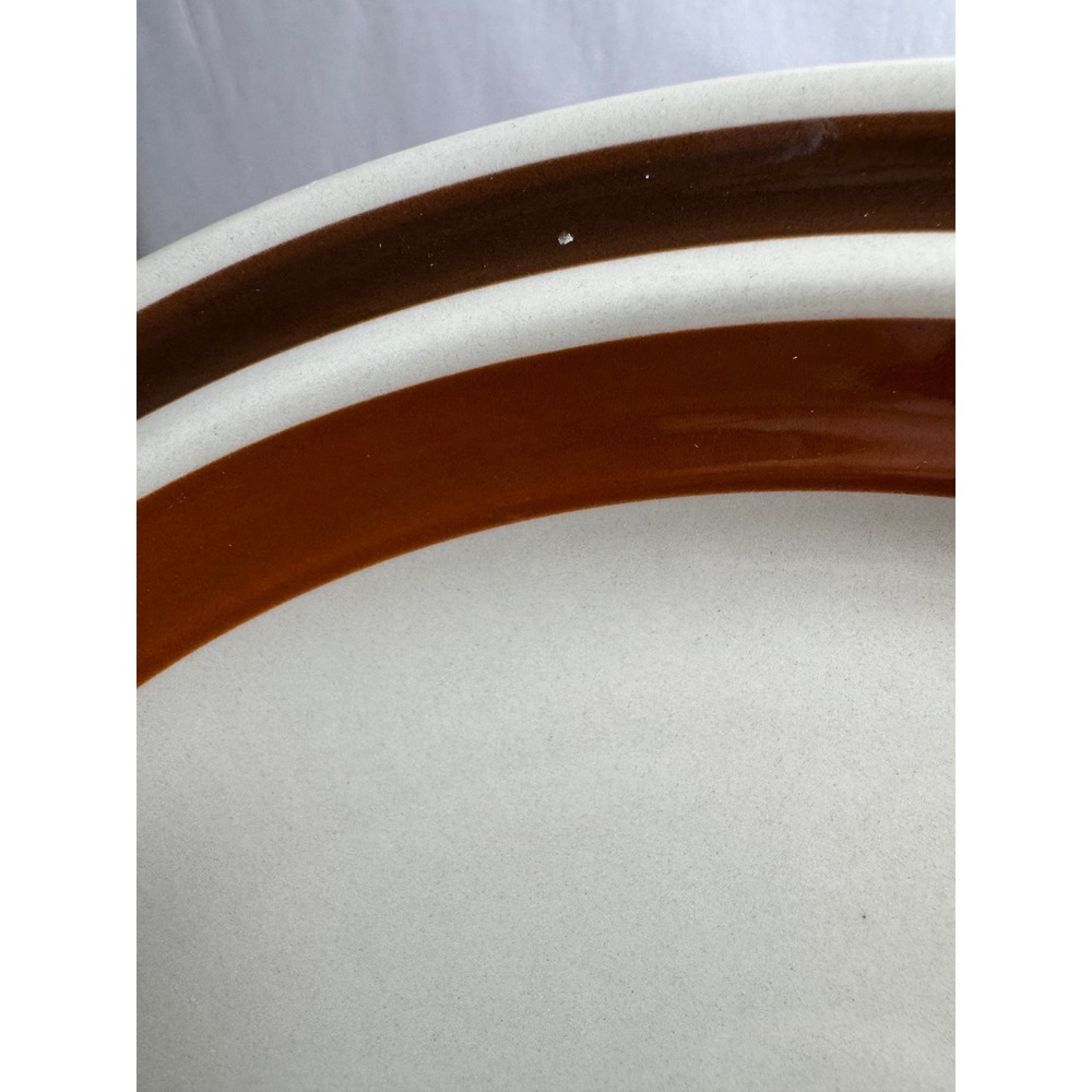 Hearthside Estate‎ Hand Painted Stoneware Dinner Plate Brown Band Japan 10.5in - Picture 5 of 6